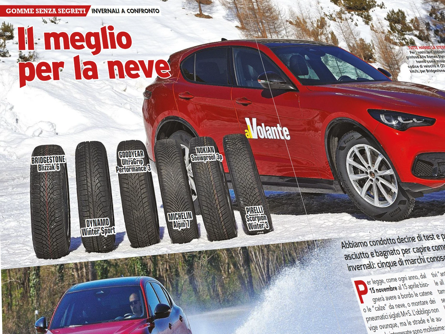 Al Volante padangų testas 2026: 235/60 R18 — žieminės padangos